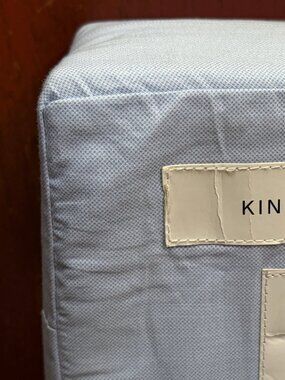 Tommy Hilfiger Blue Chambray King Size Cotton Sheet Set (CHRISTOPHER TEXTURE)